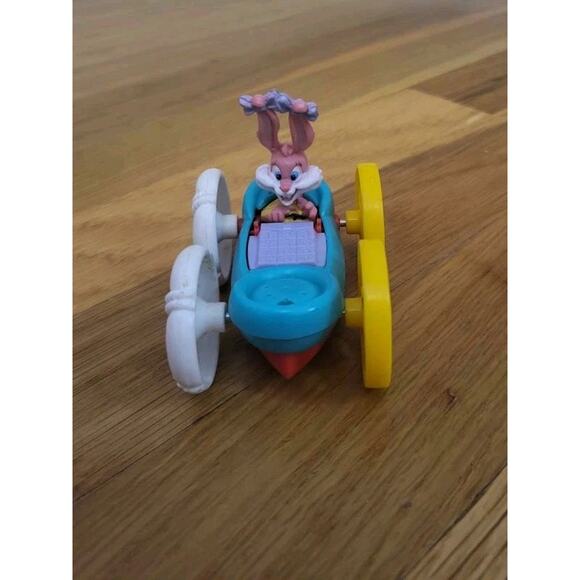 1990 McDonald's Tiny Toon Flip Car Lot – Babs Bunny & Plucky Duck Vehicles VTG - Picture 3 of 9